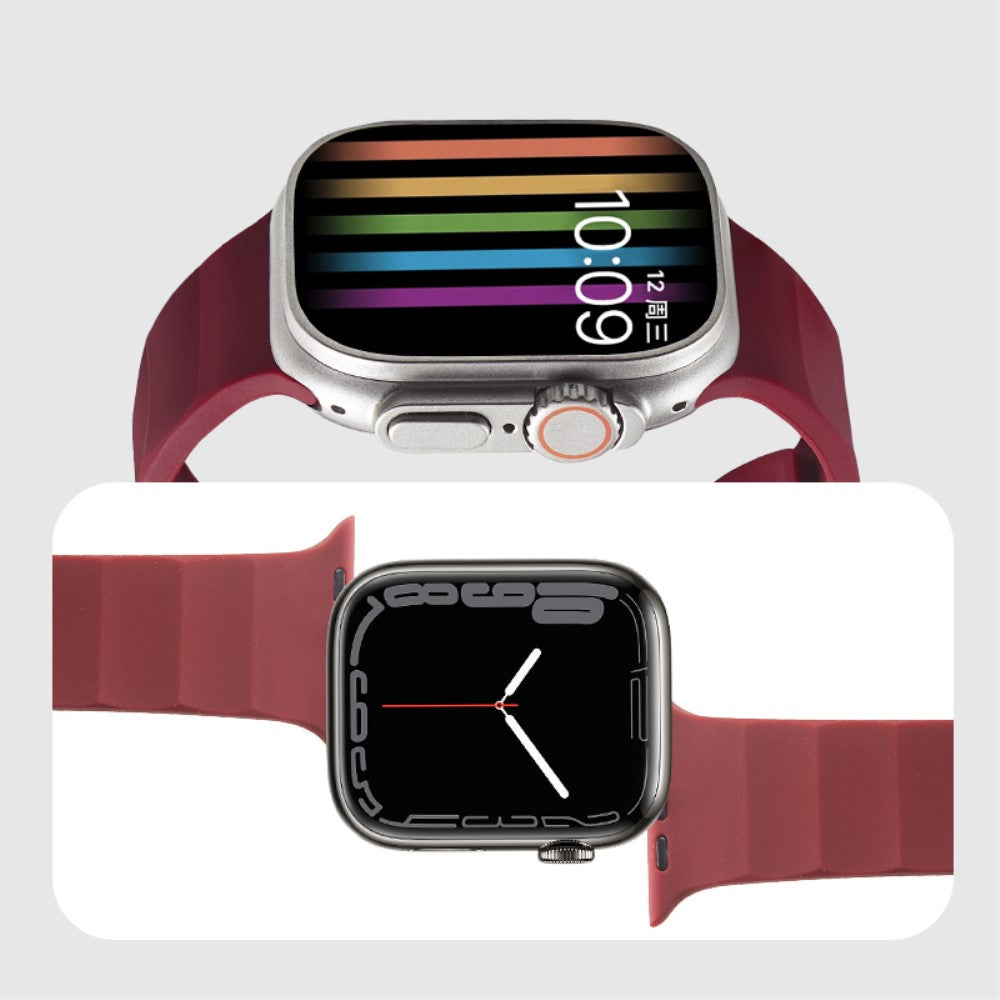 Mega Komfortabel Silikone Universal Rem passer til Apple Smartwatch - Blå#serie_3