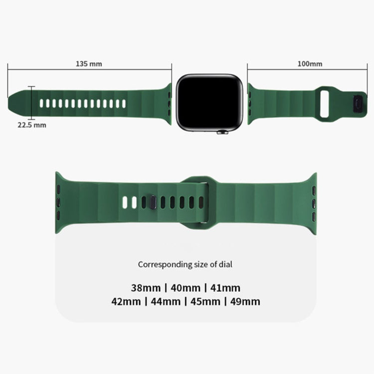 Mega Komfortabel Silikone Universal Rem passer til Apple Smartwatch - Gul#serie_9