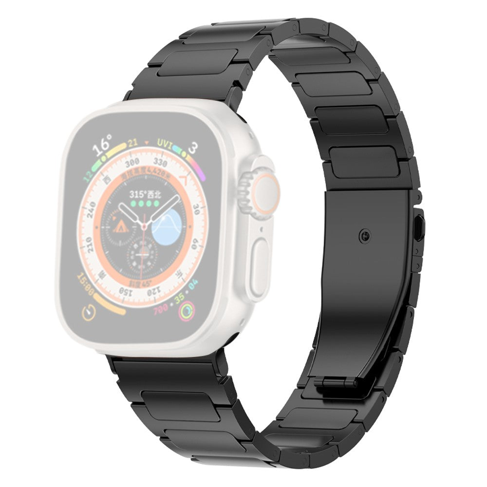Elegant Metal Universal Rem passer til Apple Smartwatch - Sort#serie_3
