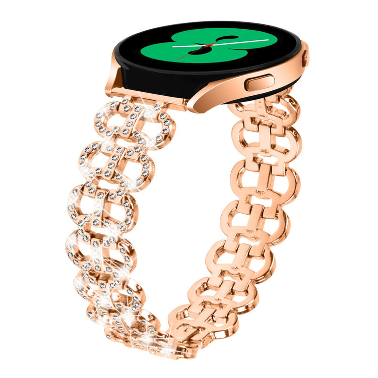 Godt Metal Og Rhinsten Universal Rem passer til Samsung Smartwatch - Pink#serie_1