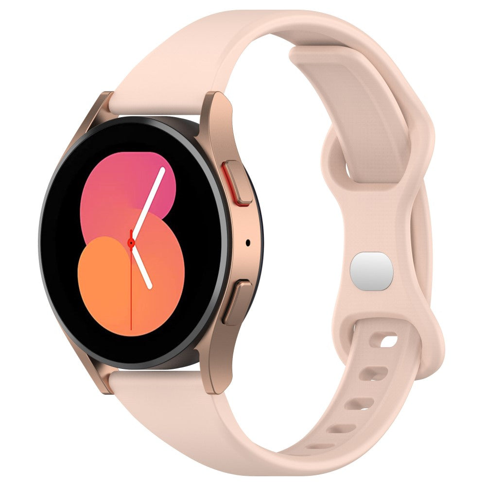 Rigtigt Rart Silikone Universal Rem passer til Smartwatch - Pink#serie_8