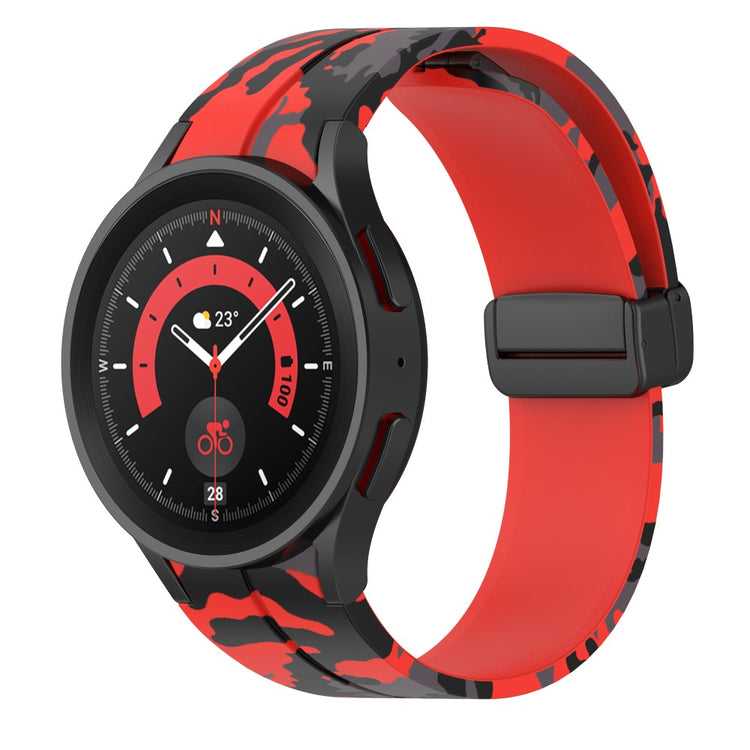 Rigtigt Slidstærk Silikone Universal Rem passer til Samsung Smartwatch - Rød#serie_2