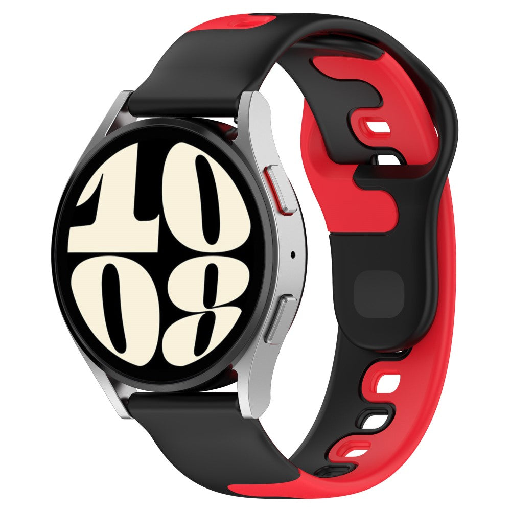 Mega Hårdfør Silikone Universal Rem passer til Smartwatch - Rød#serie_1