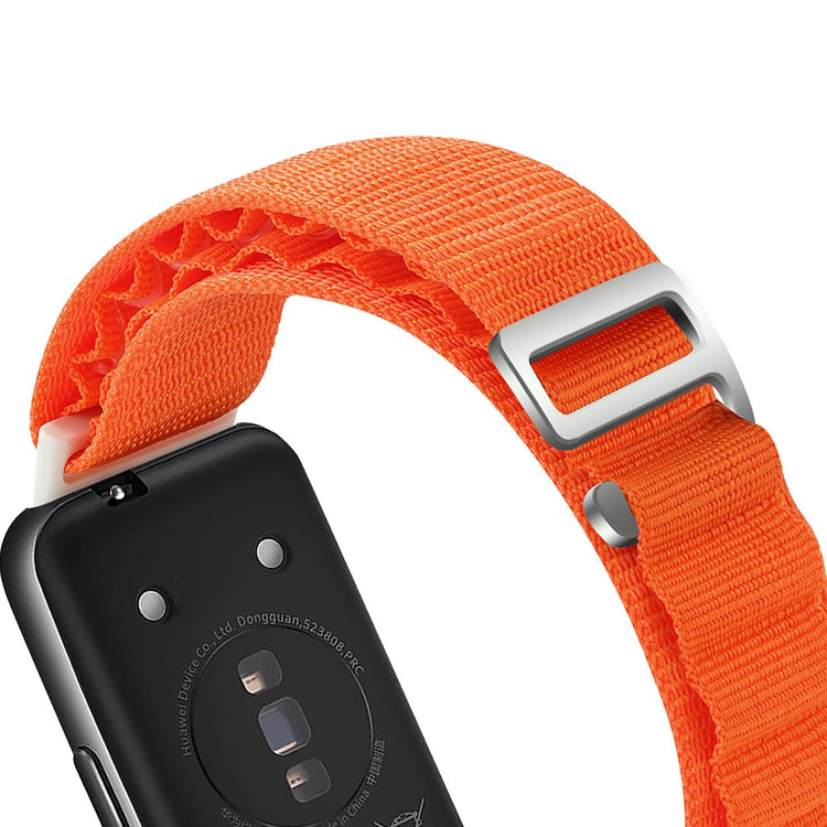 Helt Vildt Nydelig Nylon Rem passer til Huawei Band 7 - Orange#serie_1