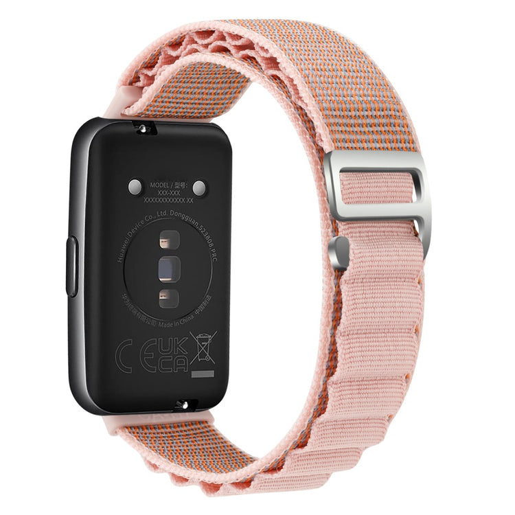 Helt Vildt Nydelig Nylon Rem passer til Huawei Band 7 - Pink#serie_8