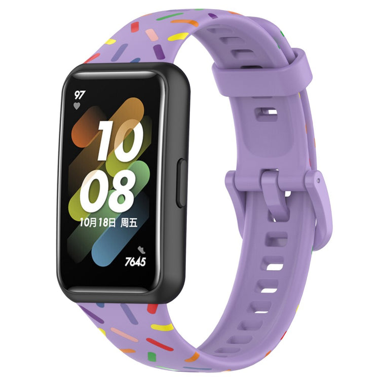 Komfortabel Rem passer til Xiaomi Mi Band 7 - Lilla#serie_7