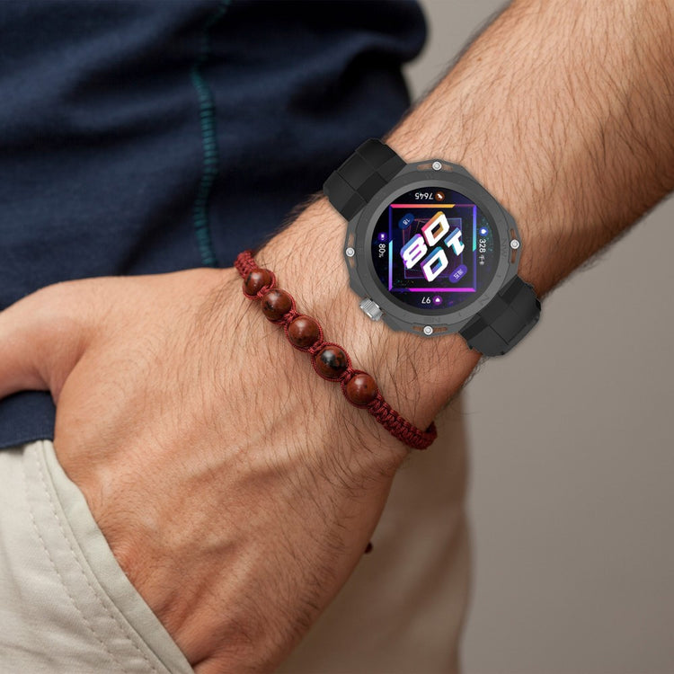 Rigtigt Fint Silikone Rem passer til Huawei Watch GT Cyber - Hvid#serie_2