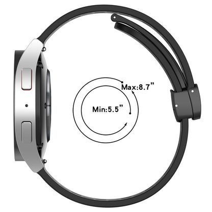 Vildt Smuk Metal Og Silikone Universal Rem passer til Smartwatch - Sølv#serie_13