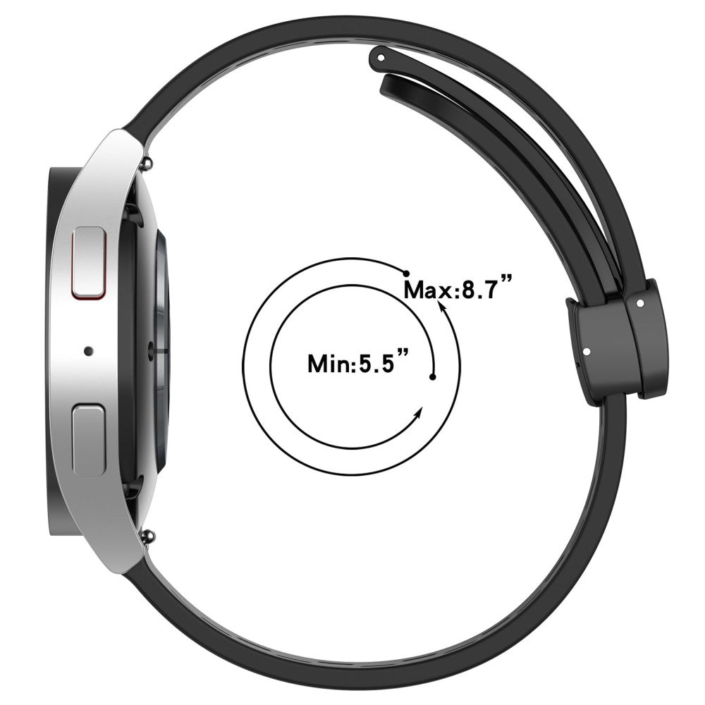 Vildt Smuk Metal Og Silikone Universal Rem passer til Smartwatch - Lilla#serie_14