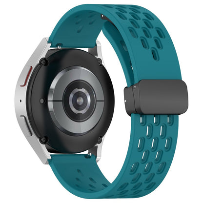 22mm simple silicone strap for Samsung and Huawei watch - Navy Green#serie_3
