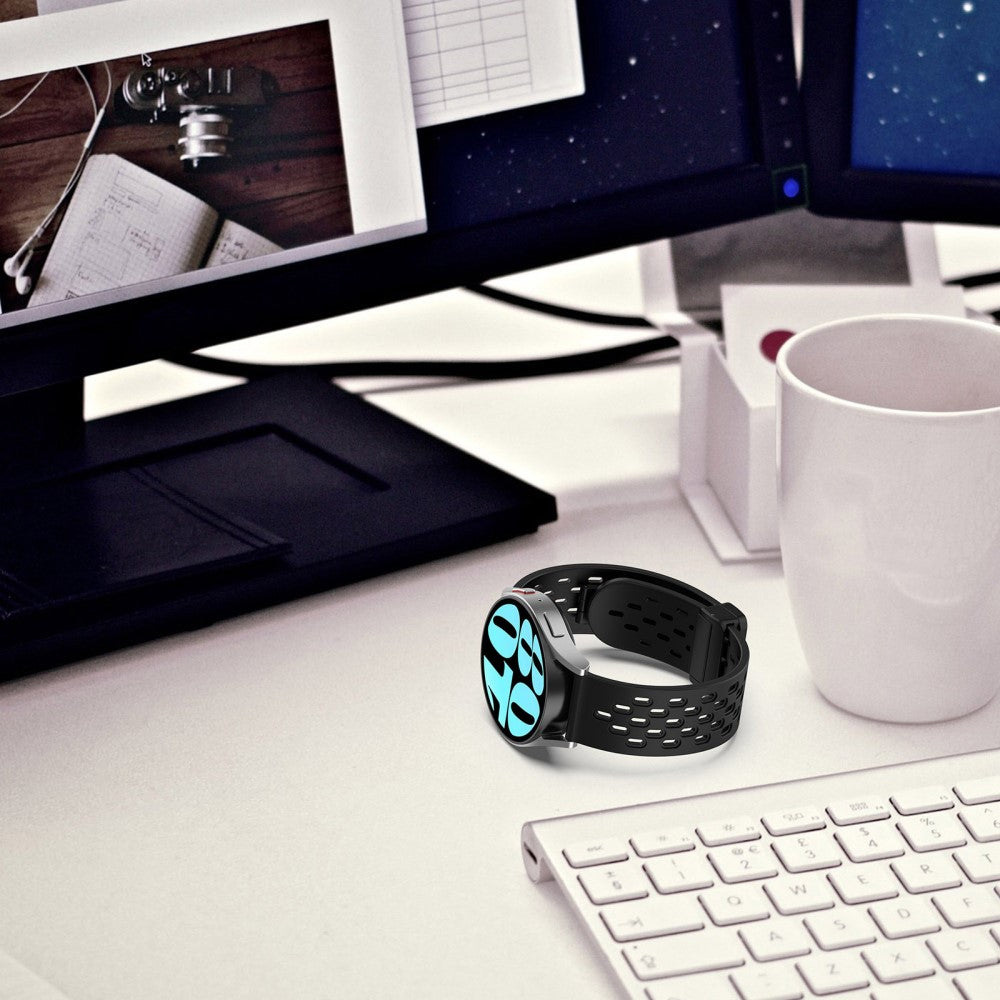 Vildt Smuk Metal Og Silikone Universal Rem passer til Smartwatch - Gul#serie_6