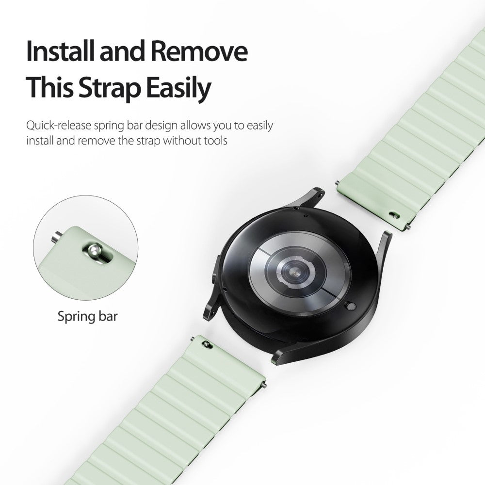 Fint Silikone Universal Rem passer til Smartwatch - Grøn#serie_4