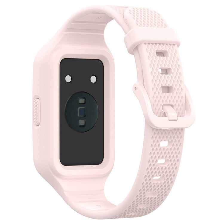 Helt Vildt Slidstærk Silikone Universal Rem passer til Smartwatch - Pink#serie_8