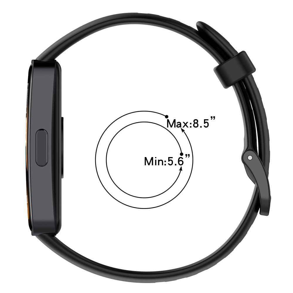 Vildt Elegant Silikone Rem passer til Huawei Band 8 - Orange#serie_10