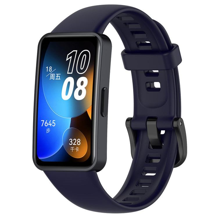 Vildt Elegant Silikone Rem passer til Huawei Band 8 - Blå#serie_3