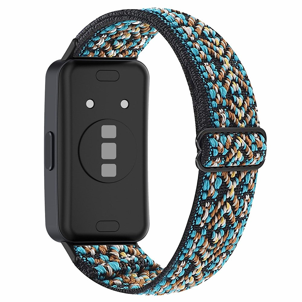 Super Holdbart Nylon Rem passer til Huawei Band 8 - Brun#serie_2