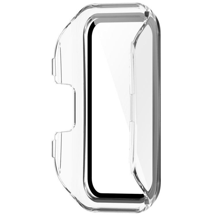 Super Pænt Cover med Skærmbeskytter i Plastik og Hærdet Glas passer til Huawei Band 8 - Gennemsigtig#serie_5