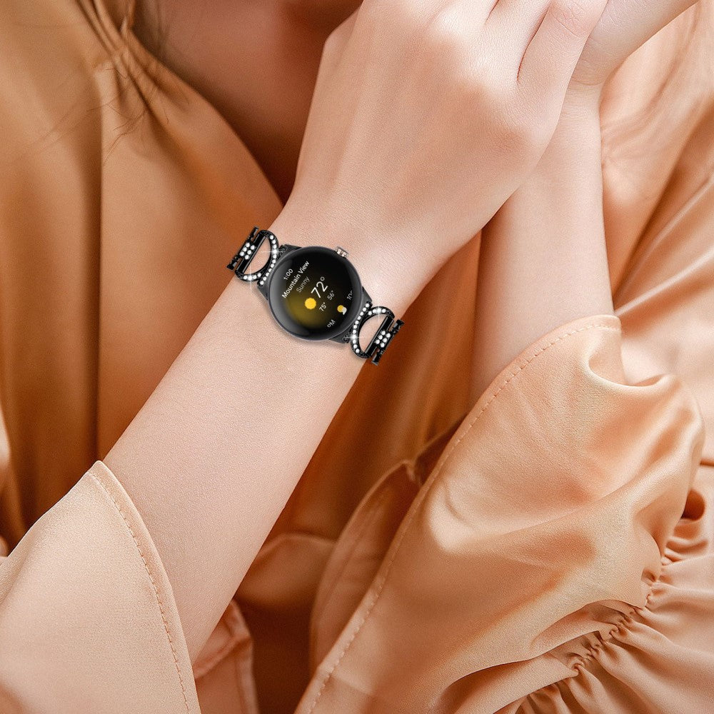 Super Godt Metal Rem passer til Google Pixel Watch - Sort#serie_3