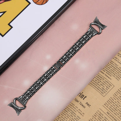 Meget Cool Metal Og Rhinsten Rem passer til Google Pixel Watch - Sort#serie_1