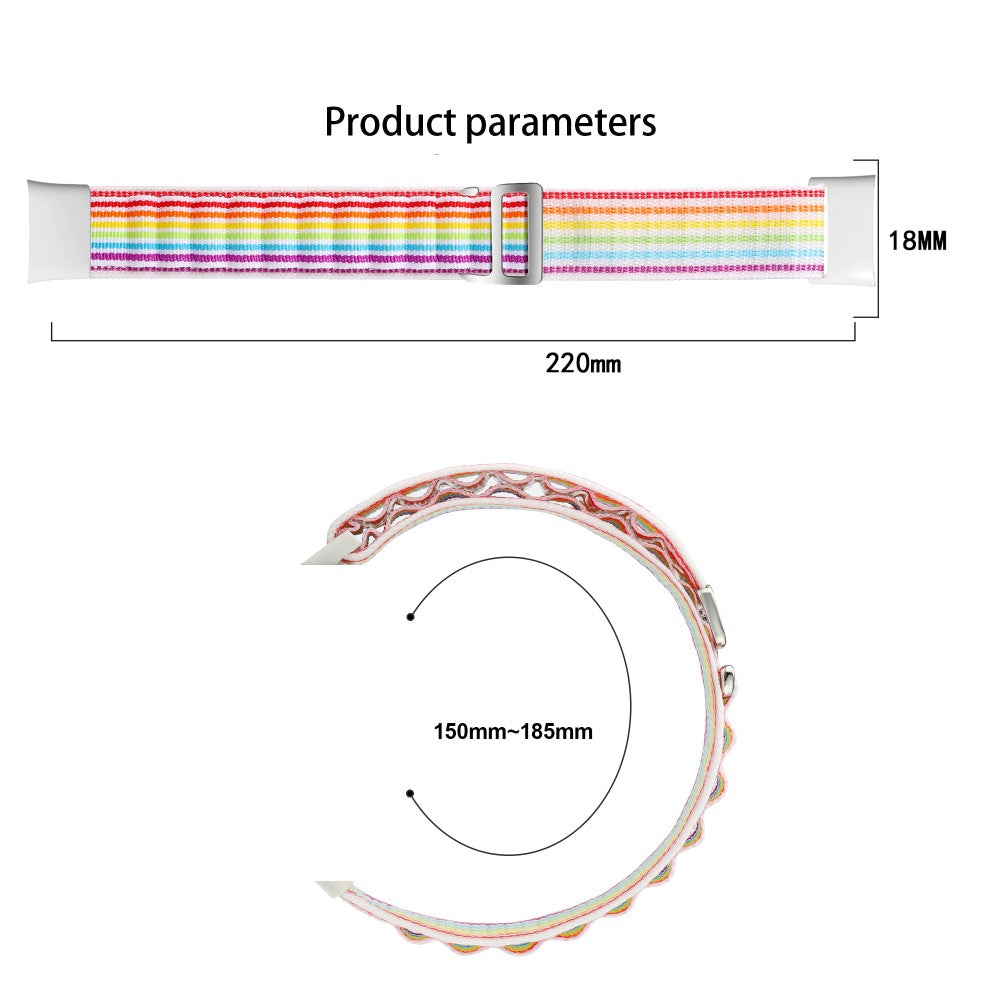 Vildt Rart Nylon Rem passer til Xiaomi Mi Band 7 Pro - Grøn#serie_5