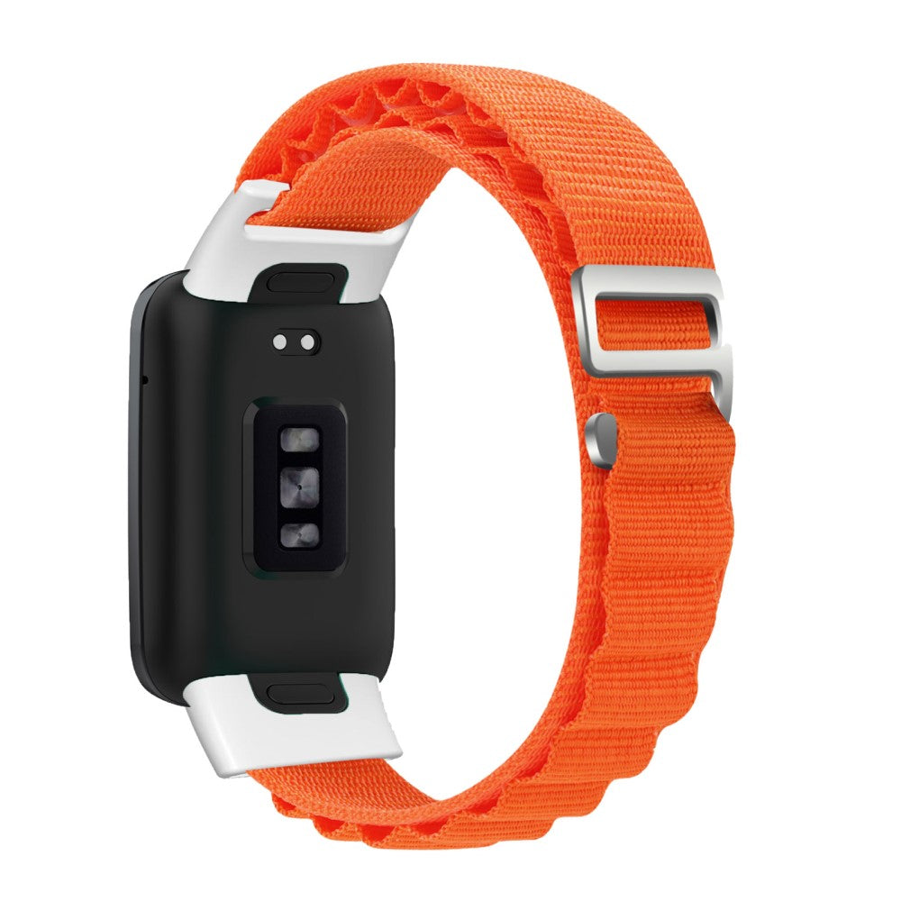 Vildt Rart Nylon Rem passer til Xiaomi Mi Band 7 Pro - Orange#serie_8