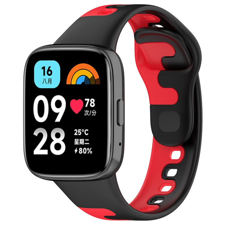 Silikone Universal Rem passer til Xiaomi Redmi Watch 3 Active / Xiaomi Mi Watch Lite 3 - Rød#serie_3