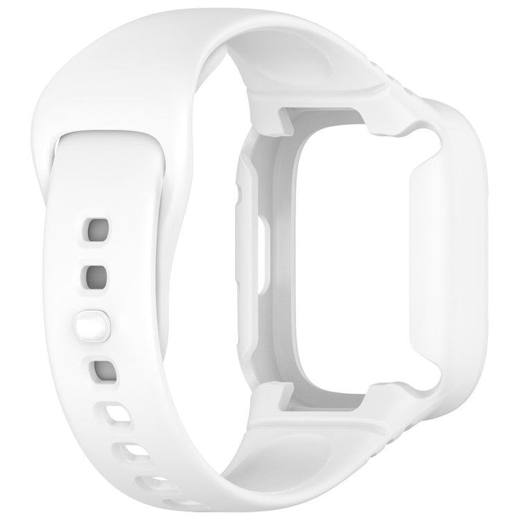 Vildt Elegant Silikone Rem passer til Xiaomi Redmi Watch 3 - Hvid#serie_3