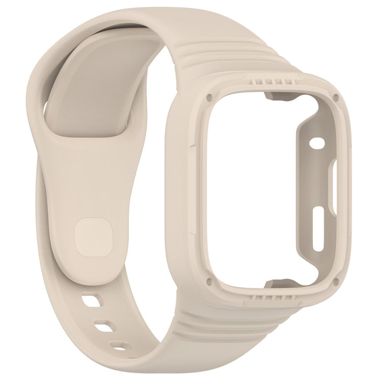 Vildt Elegant Silikone Rem passer til Xiaomi Redmi Watch 3 - Hvid#serie_8