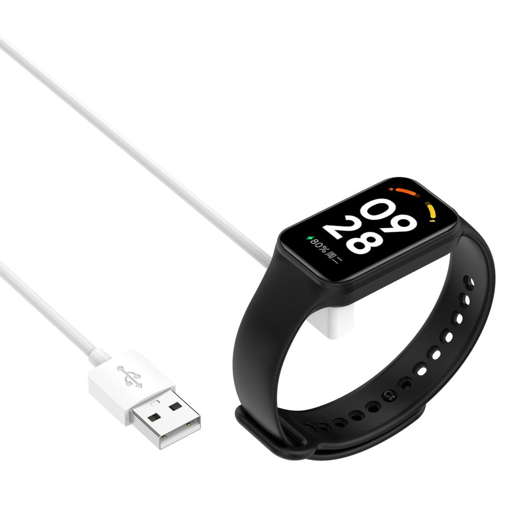 60cm Opladningskabel passer til Xiaomi Smart Band 8 / Xiaomi Redmi Band 2 - Hvid#serie_2