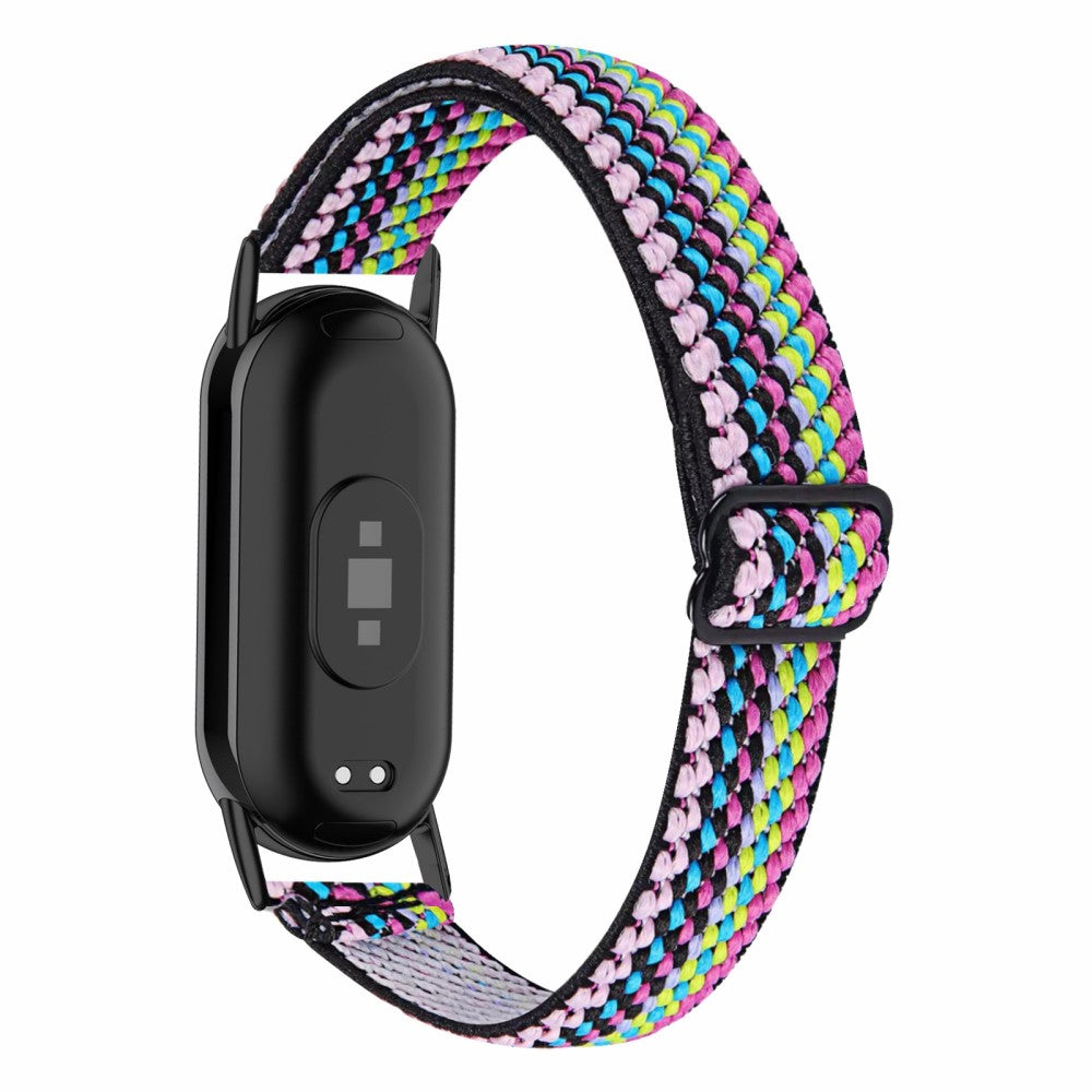 Mega Komfortabel Nylon Rem passer til Xiaomi Smart Band 8 - Flerfarvet#serie_7