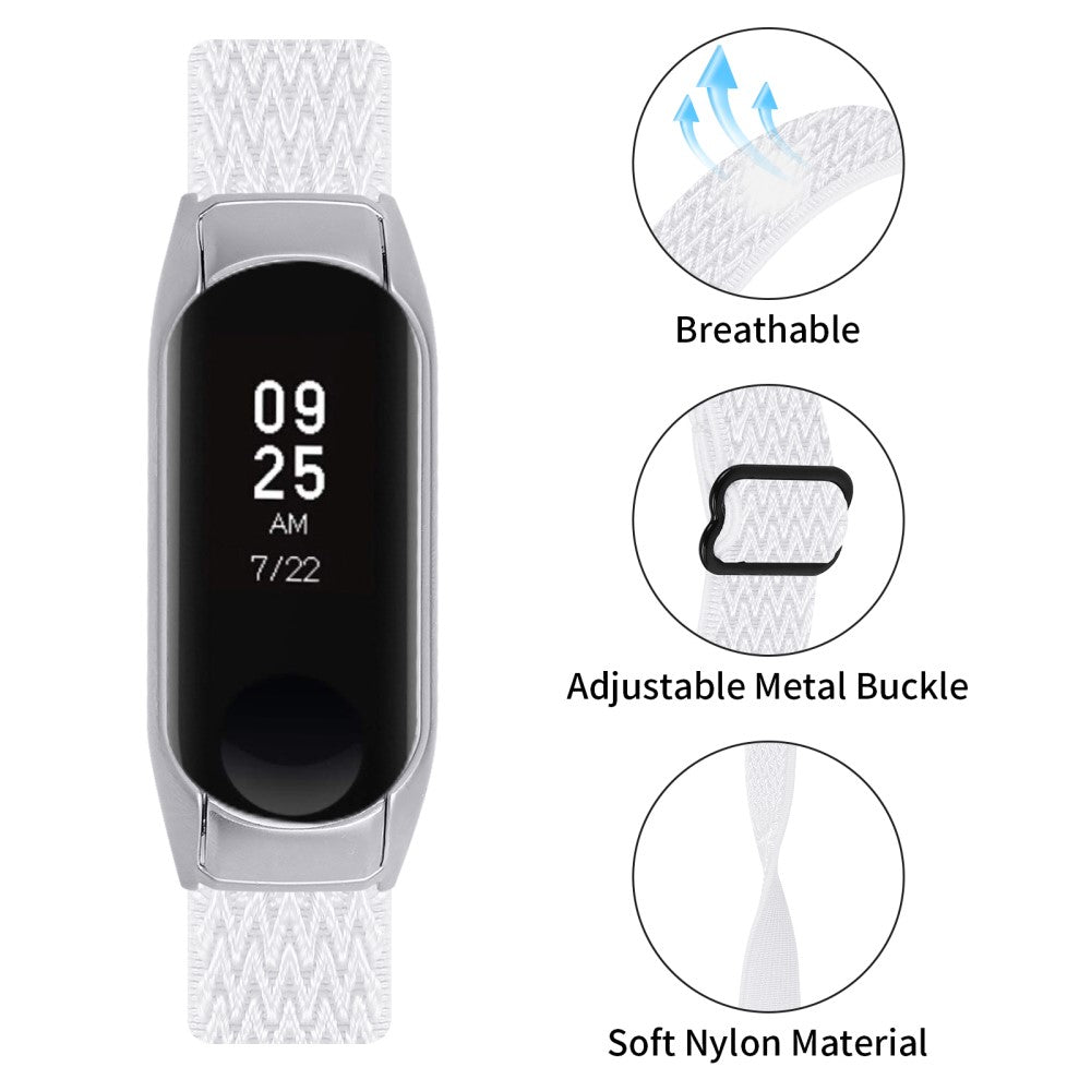 Meget Fantastisk Nylon Rem passer til Xiaomi Smart Band 8 - Hvid#serie_1