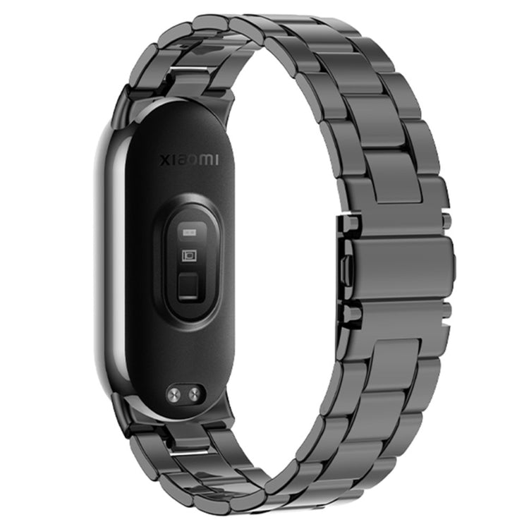 Rigtigt Sejt Metal Rem passer til Xiaomi Smart Band 8 - Sort#serie_2