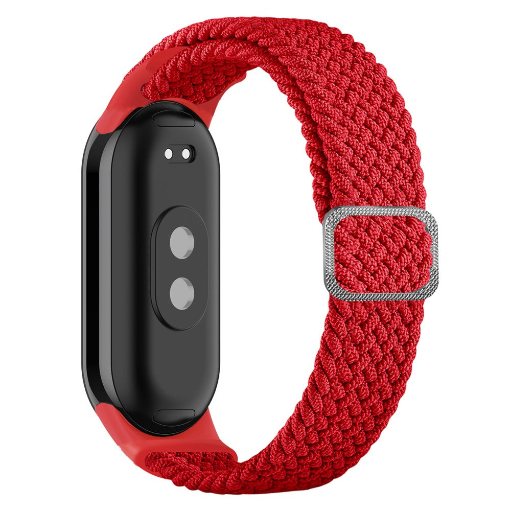 Vildt Fint Nylon Cover passer til Xiaomi Smart Band 8 - Rød#serie_14