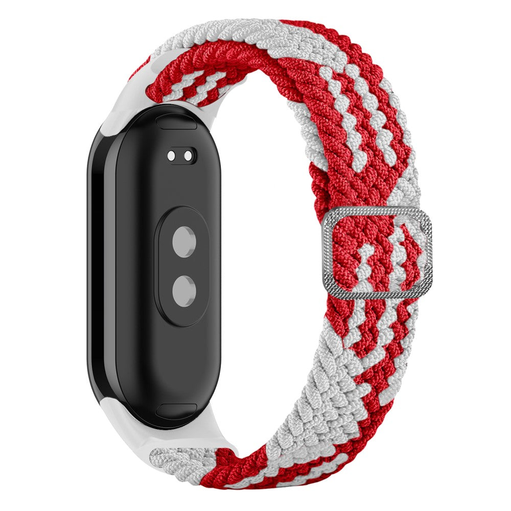 Vildt Fint Nylon Cover passer til Xiaomi Smart Band 8 - Rød#serie_16