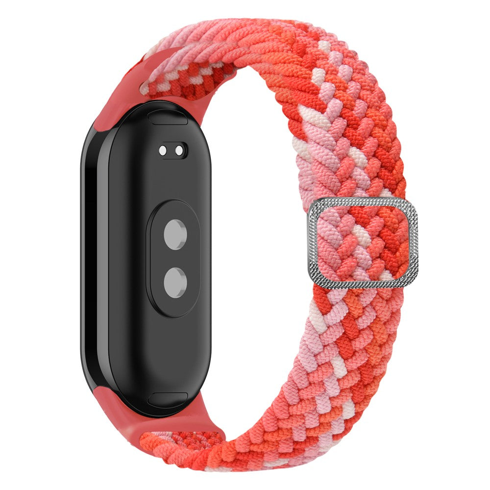 Vildt Fint Nylon Cover passer til Xiaomi Smart Band 8 - Rød#serie_4