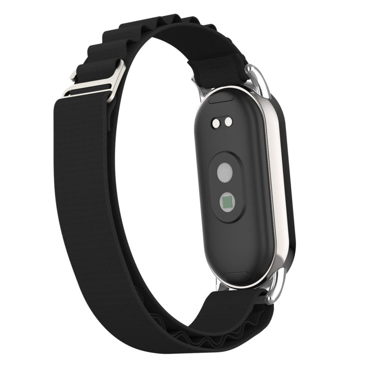 Meget Fed Nylon Rem passer til Xiaomi Smart Band 8 - Sort#serie_4