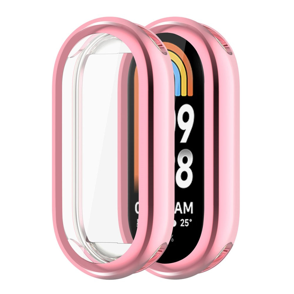 Super Pænt Silikone Cover passer til Xiaomi Smart Band 8 - Pink#serie_3