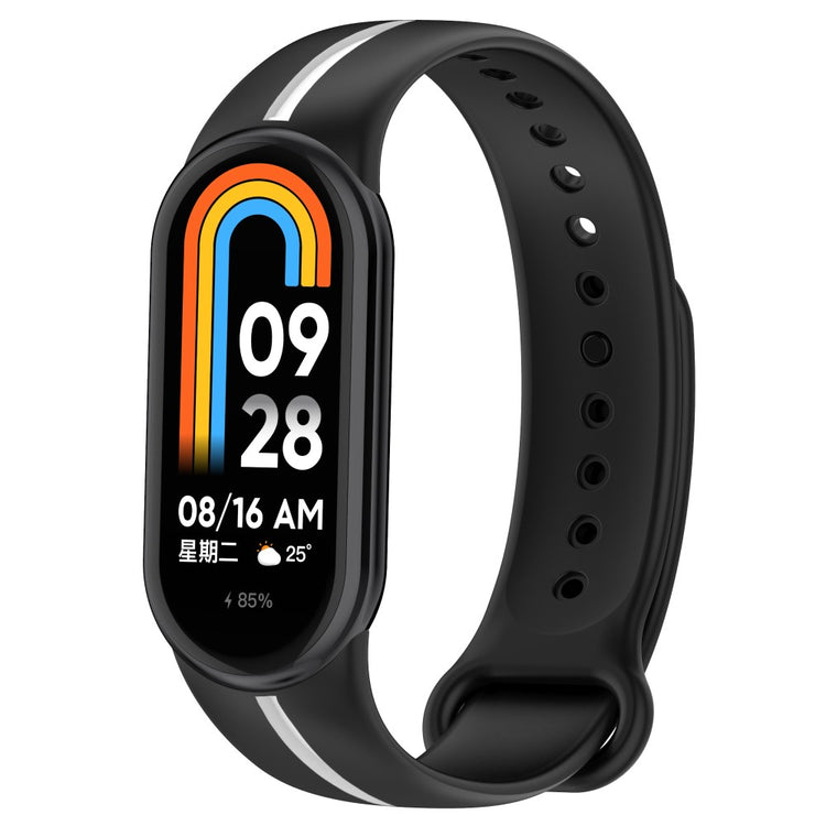 Vildt Flot Silikone Rem passer til Xiaomi Smart Band 8 - Blå#serie_3