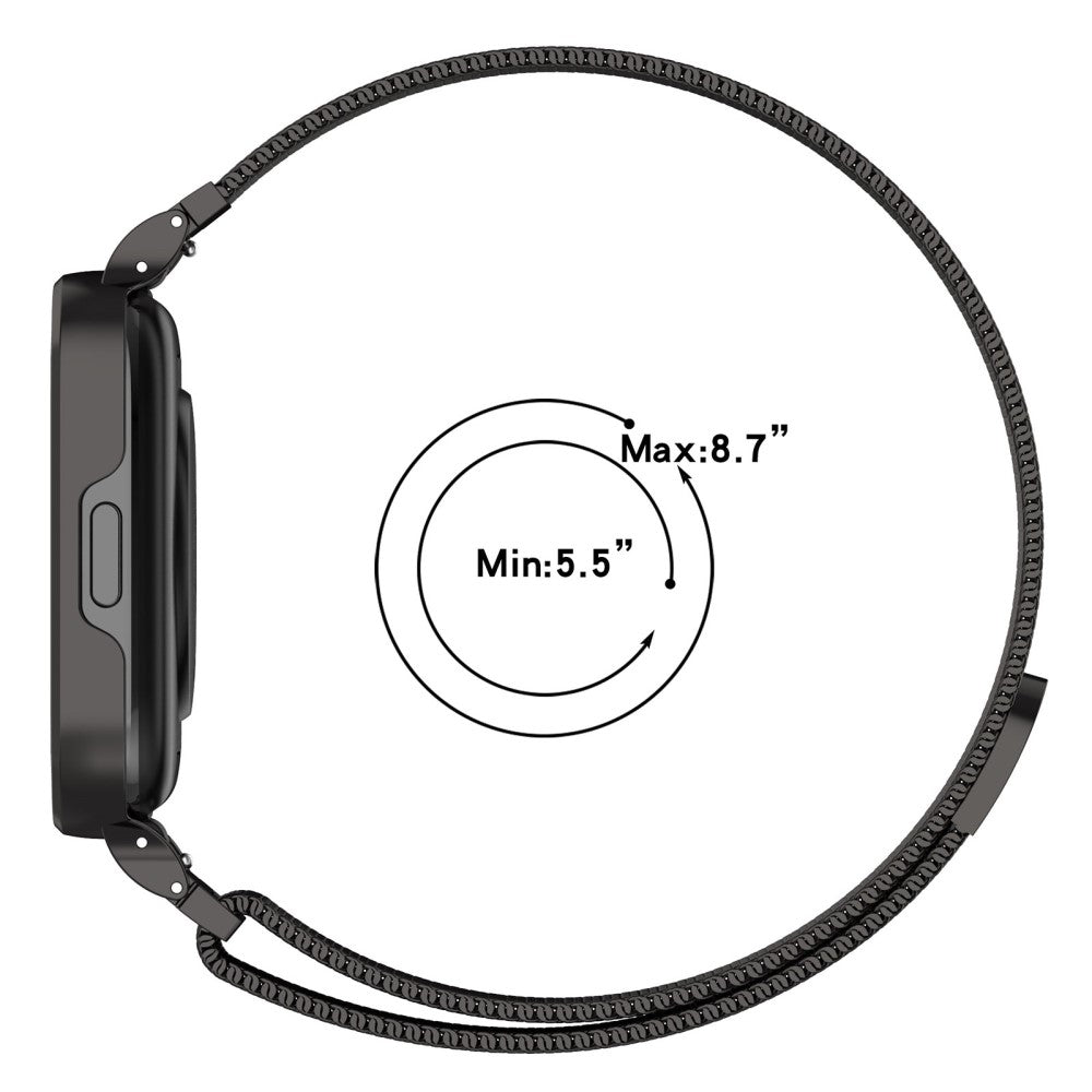 Metal Og Plastik Universal Rem passer til Xiaomi Redmi Watch 3 Active / Xiaomi Mi Watch Lite 3 - Blå#serie_4