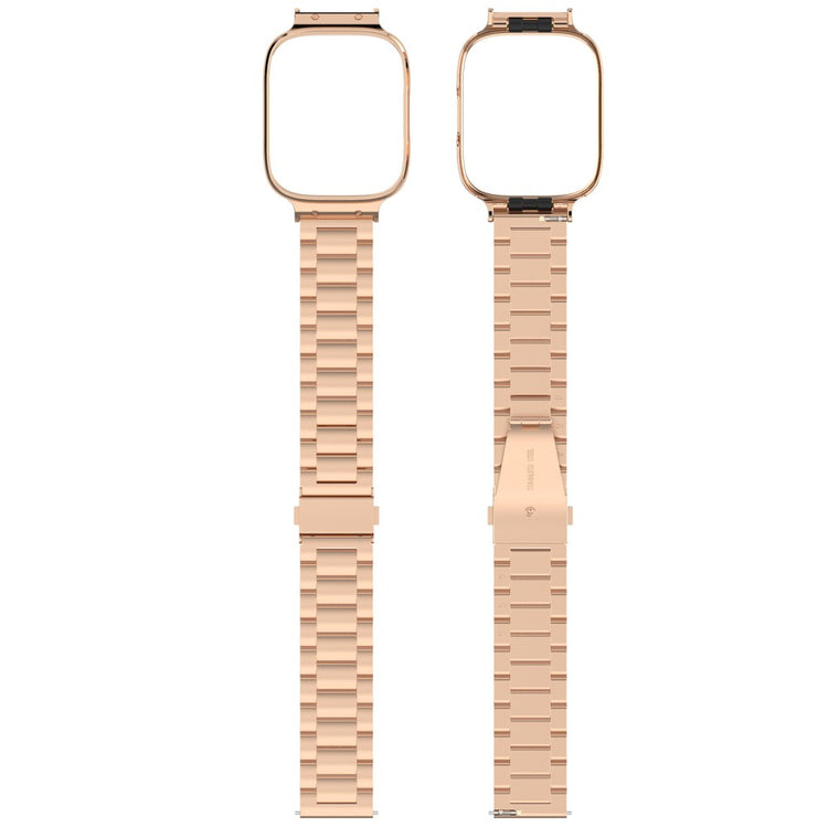 Metal Og Plastik Universal Rem passer til Xiaomi Redmi Watch 3 Active / Xiaomi Mi Watch Lite 3 - Pink#serie_3