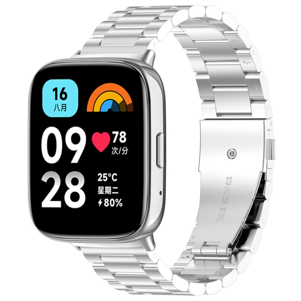 Metal Universal Rem passer til Xiaomi Redmi Watch 3 Active / Xiaomi Mi Watch Lite 3 - Sølv#serie_2