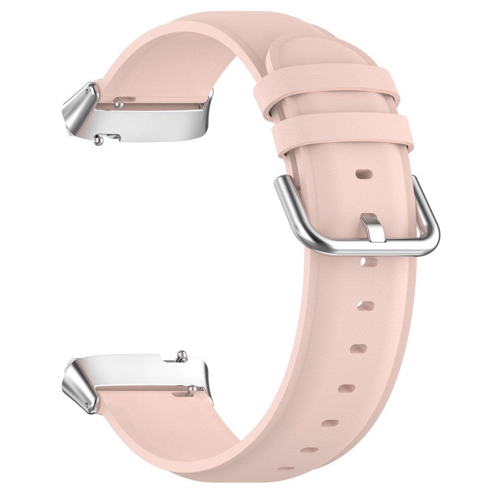 Ægte Læder Og Metal Universal Rem passer til Xiaomi Redmi Watch 3 Active / Xiaomi Mi Watch Lite 3 - Pink#serie_5