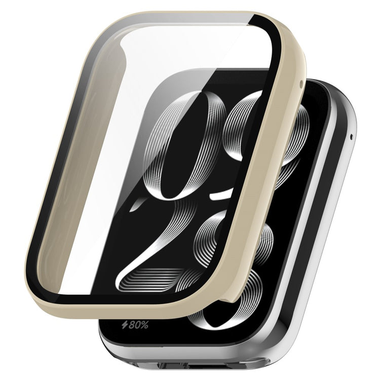 Xiaomi Smart Band 8 Pro cover with tempered glass - Ivory White#serie_6