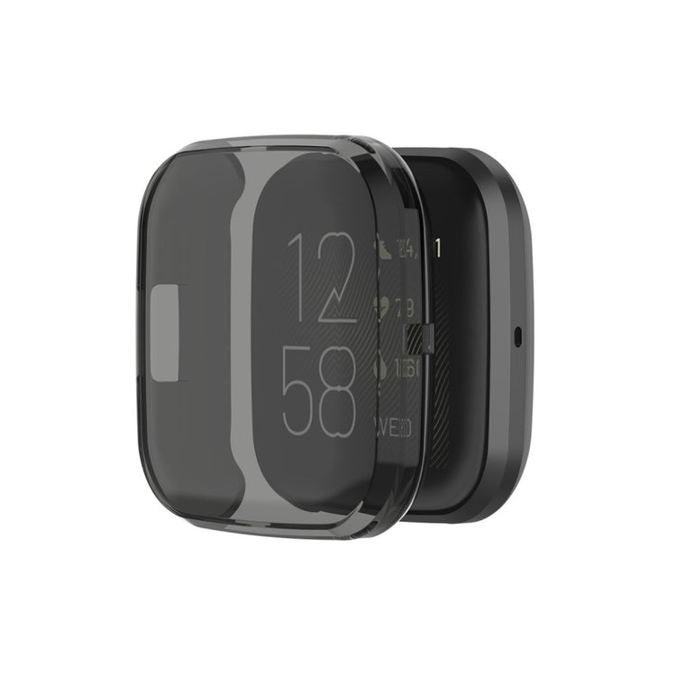 Meget Flot Fitbit Versa 2 Silikone Cover - Sort#serie_1