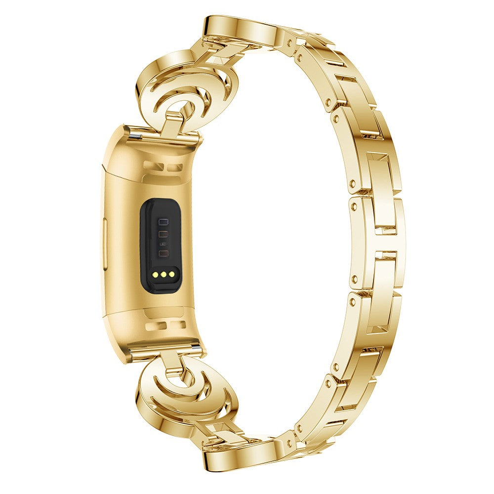 Super Elegant Metal Rem passer til Fitbit Charge 5 - Guld#serie_1