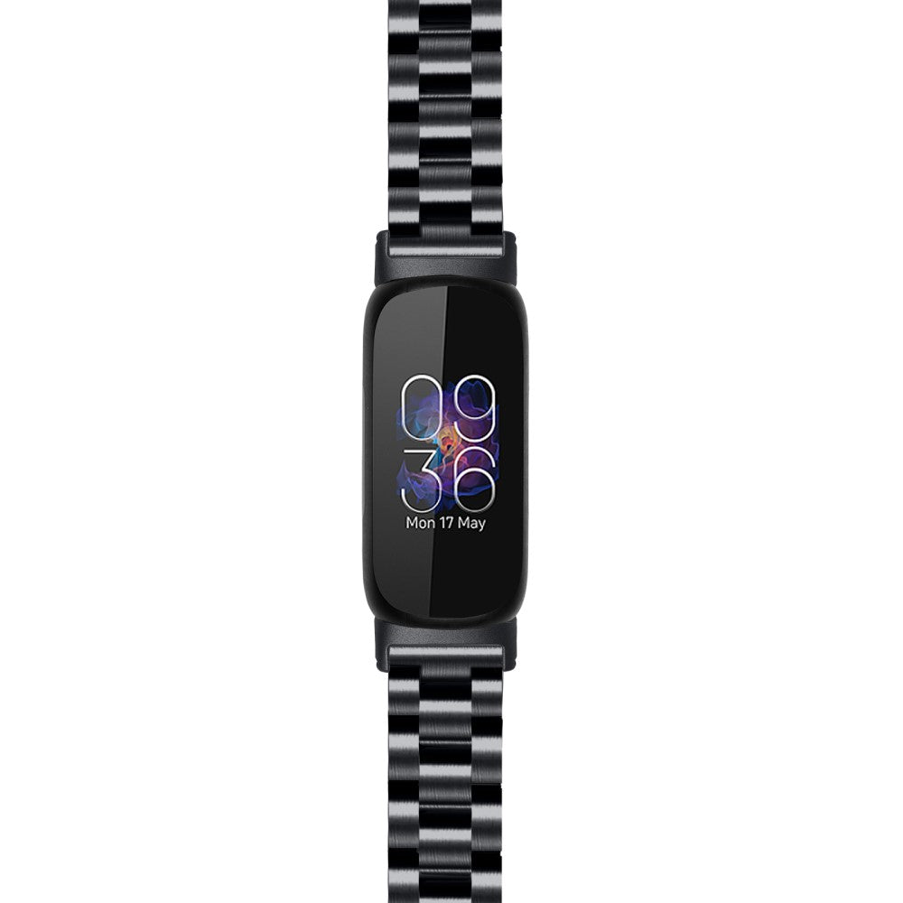 Vildt Sejt Metal Rem passer til Fitbit Inspire 3 - Sort#serie_7