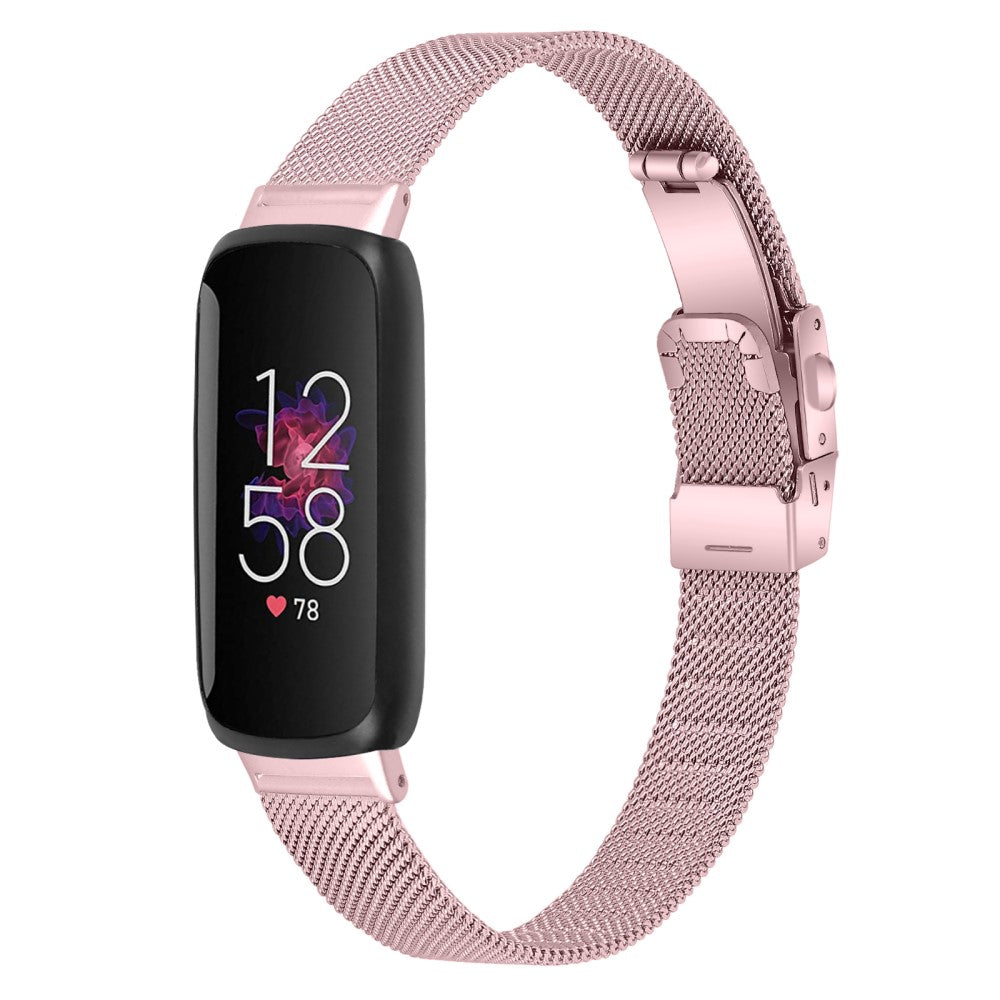 Mega Fantastisk Metal Rem passer til Fitbit Inspire 3 - Pink#serie_2