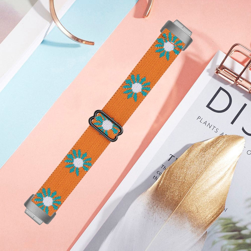 Skøn Nylon Rem passer til Fitbit Inspire 3 - Orange#serie_9