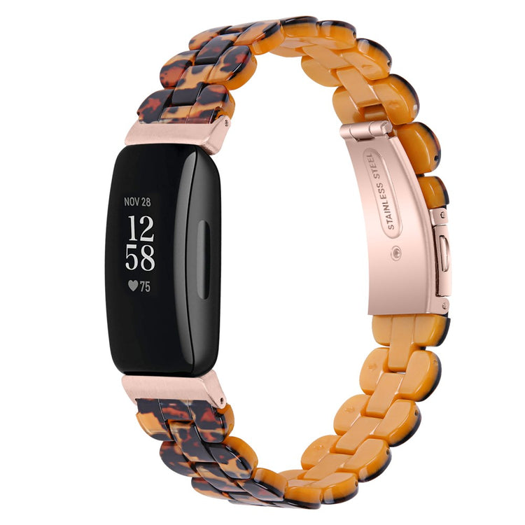 Vildt Sejt Metal Og Plastik Rem passer til Fitbit Inspire 3 - Brun#serie_2