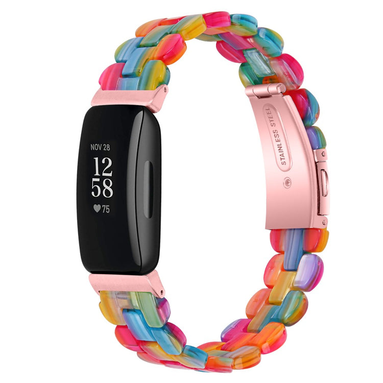 Vildt Sejt Metal Og Plastik Rem passer til Fitbit Inspire 3 - Flerfarvet#serie_3